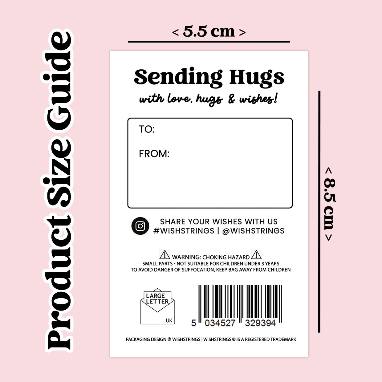 Pocket Hug - Keep Smiling | Uplifting Gift for Positivity & Support | Keepsake Token for Sending Hugs, Love & a Thoughtful Pick-Me-Up