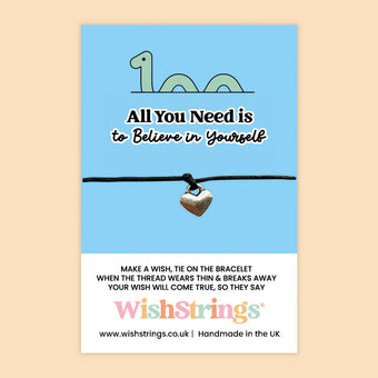 compare product WishStrings Wish Bracelet – Confidence Booster Gift | Handmade Wax Cord Jewelry with Gift Card