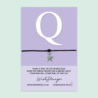 compare product SALE - WishStrings Wish Bracelet – Personalized Initial Bracelet With Gift Card | Meaningful Keepsake