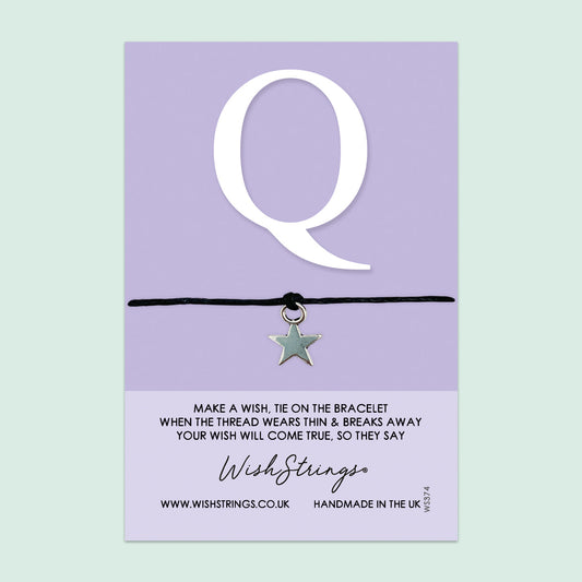 SALE - WishStrings Wish Bracelet – Personalized Initial Bracelet With Gift Card | Meaningful Keepsake