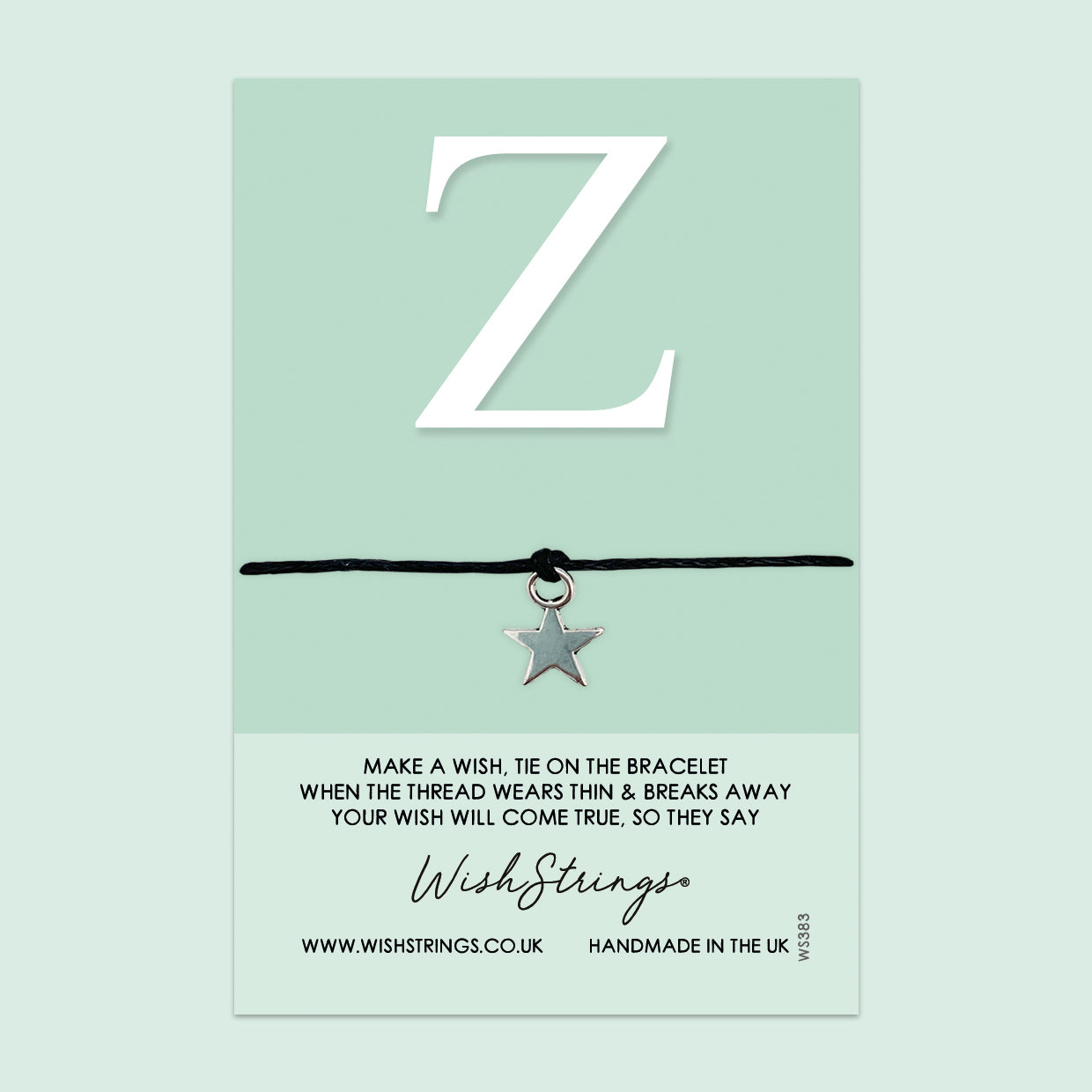 SALE - Wishstrings Bracelet - Personalized Initial Letter Bracelet | Gift Card Included | Meaningful Keepsake