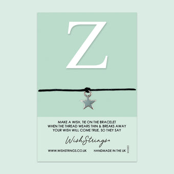 compare product SALE - Wishstrings Bracelet - Personalized Initial Letter Bracelet | Gift Card Included | Meaningful Keepsake