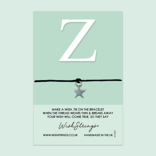 SALE - Wishstrings Bracelet - Personalized Initial Letter Bracelet | Gift Card Included | Meaningful Keepsake