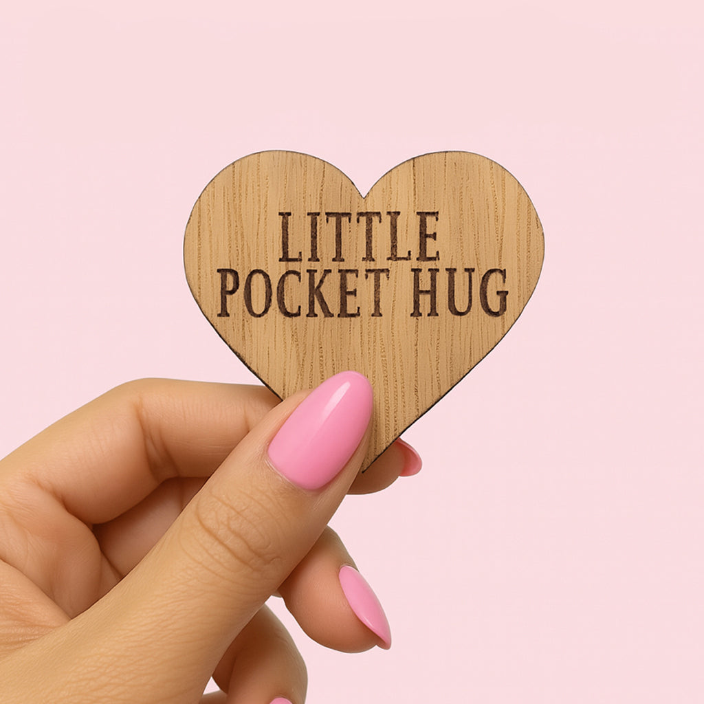 Pocket Hug - Keep Smiling | Uplifting Gift for Positivity & Support | Keepsake Token for Sending Hugs, Love & a Thoughtful Pick-Me-Up